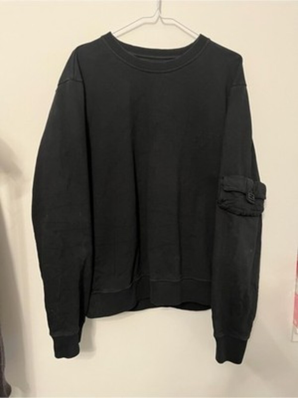Fendi black sleeve pocket crewneck